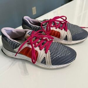 Stella McCartney x Adidas Tennis Sneakers Pink Laces Sz 7